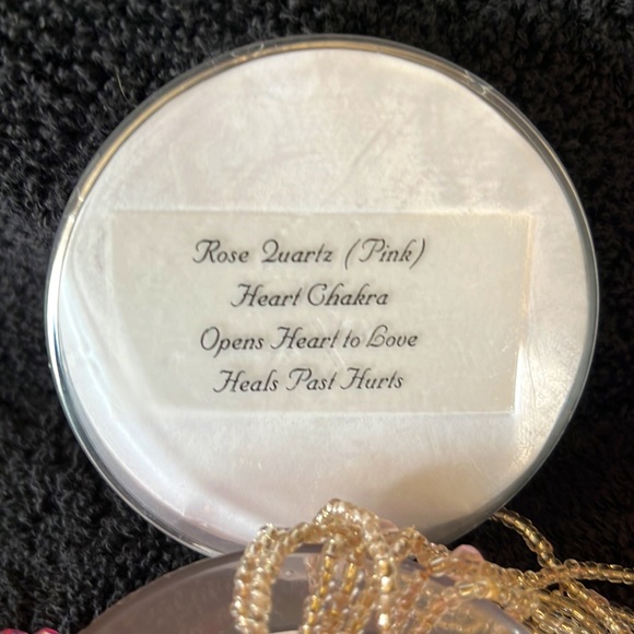 Rise Quartz Pink Charka Bead Stretch Bracelets. - Picture 2 of 3